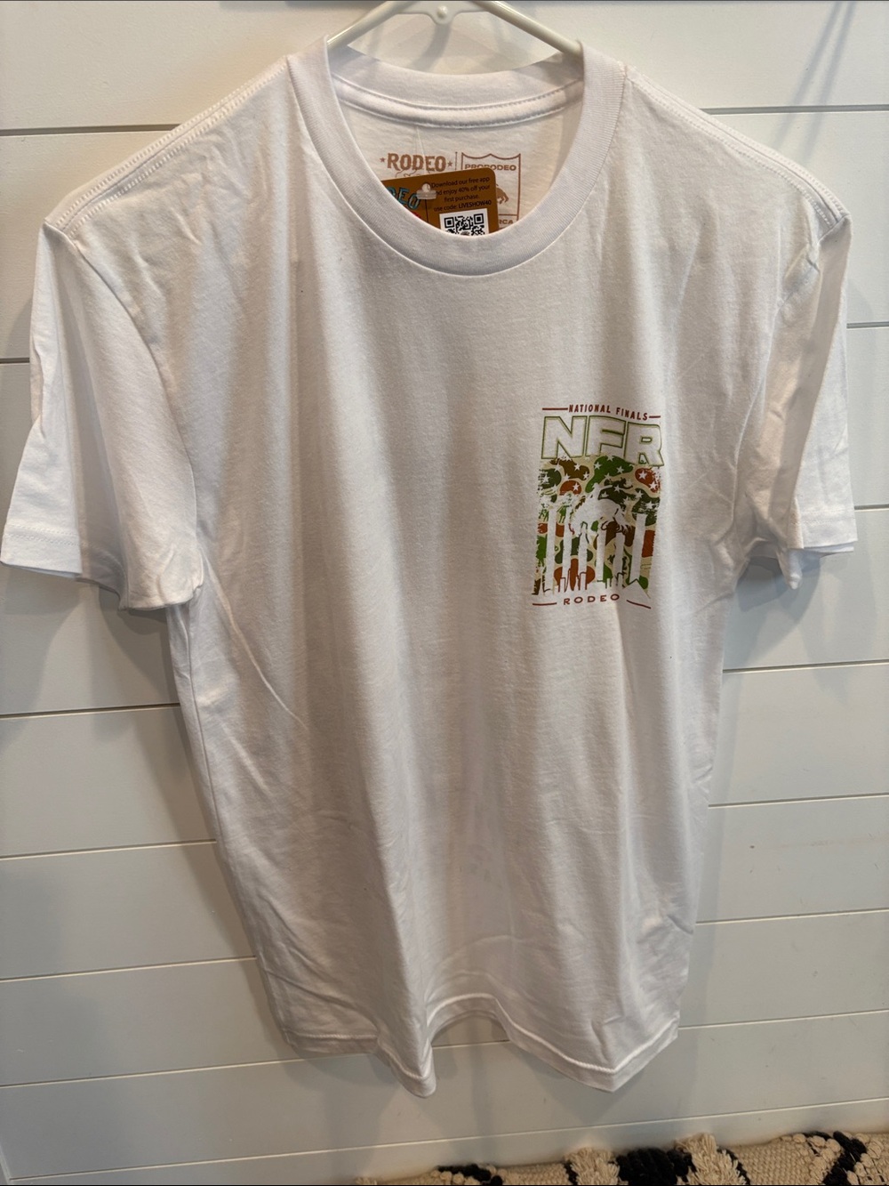 Rodeo National Finals White Graphic Tee